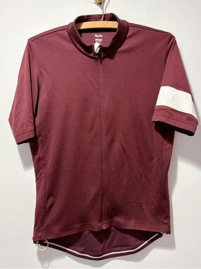 Rapha Men’s Merino Wool Blend Classic Cycling Jersey Size Medium Burgundy Red